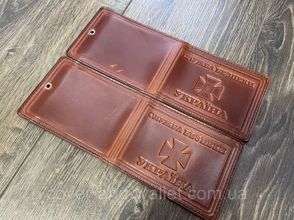 Обложка кожаная на удостоверение 