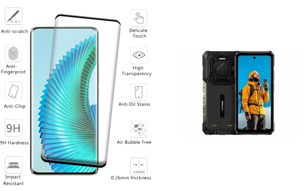 Захисне скло HyperGlass Pro для Ulefone Armor 26 Ultra, Armor 26 Ultra WT – максимальна чутливість та захист Київ - фото 2