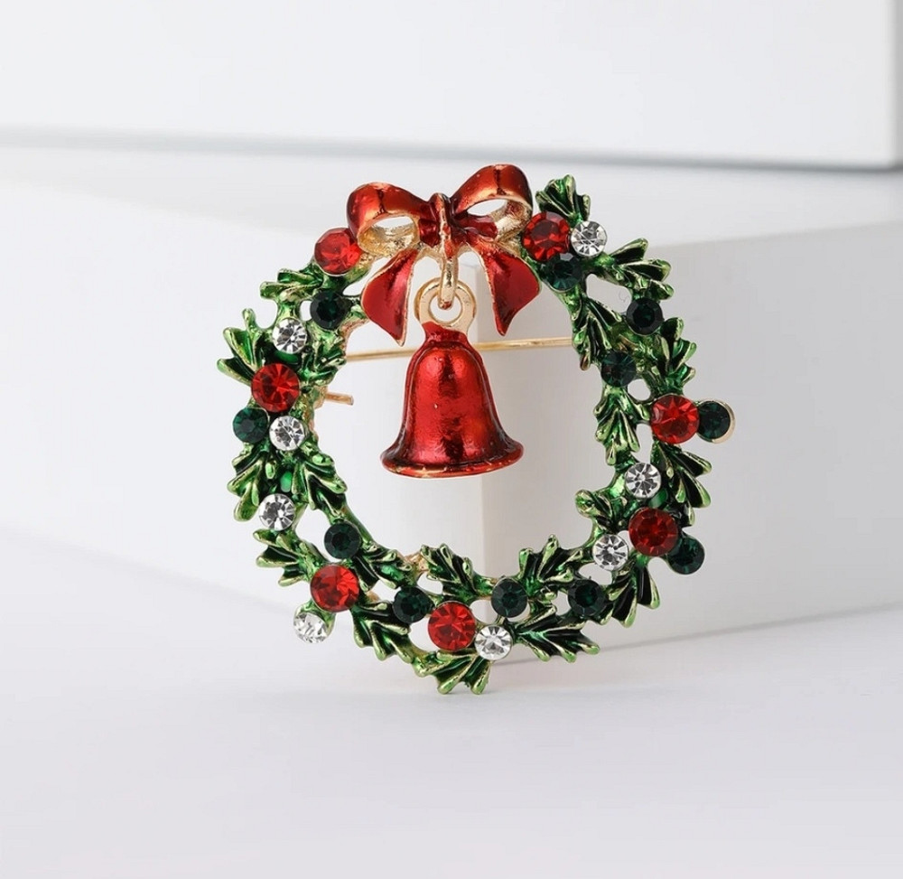 Брошка "Різдвяний вінок" Сміла - фото 1