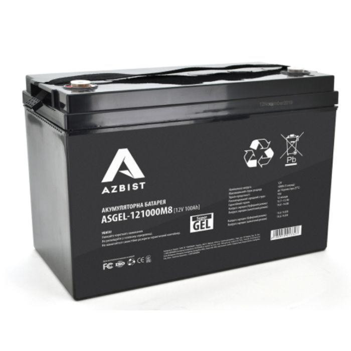 Батарея до ДБЖ AZBIST 12V 100 Ah Super GEL (ASGEL-121000M8) Київ - фото 1