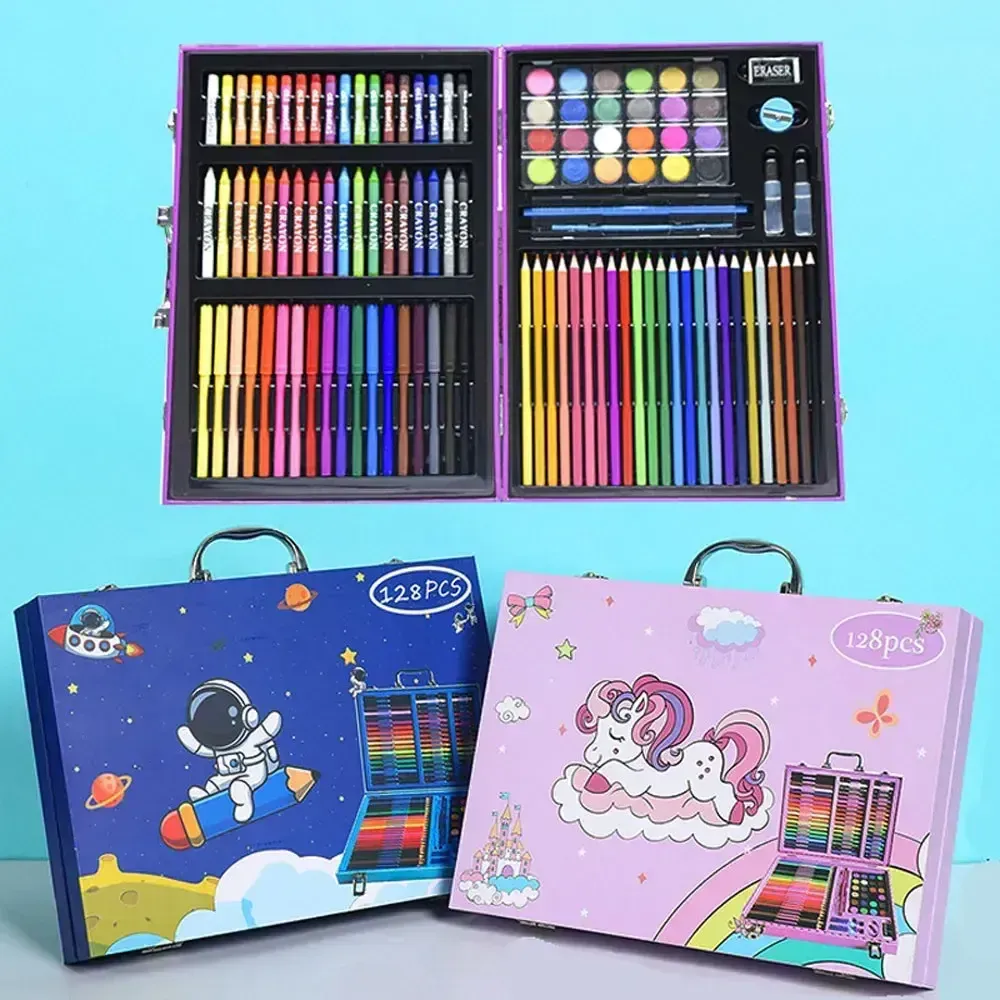 Набор для рисования в кейсе 128 предметов Розовый Коломыя - изображение 8