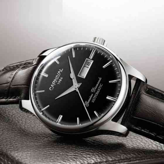 Годинник чоловічий механічний Carnival Flagman Magnetic Grey (2 ремінці) Київ