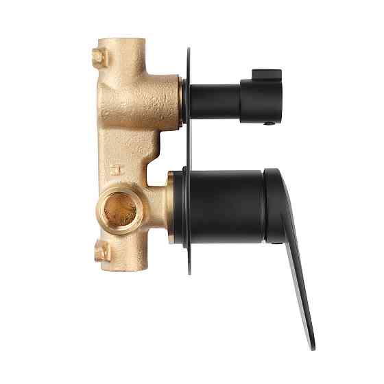 Смеситель скрытого монтажа для душа Kroner Element 211337-3801 черный Киев