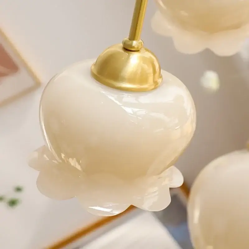 Светодиодная люстра Ландыш 5004 (Золотая) на 5 плафонов Винница - изображение 4