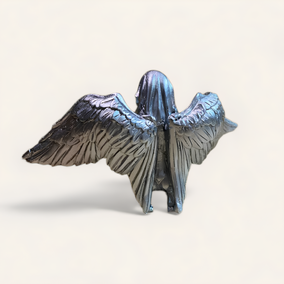 Статуэтка Ангел. Фигурка для интерьера Обнаженный ангел 20х10 см. Декор Ангел серебряный Киев