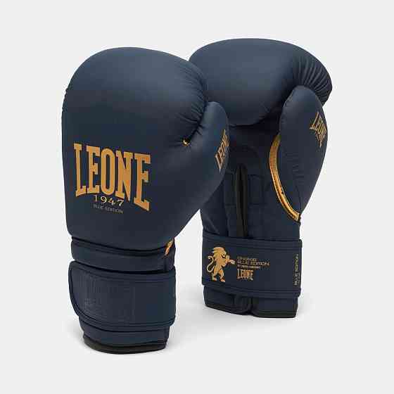 Боксерські рукавиці Leone GN059B Blue Edition 16 унцій (капу в комплекті) Кам'янське