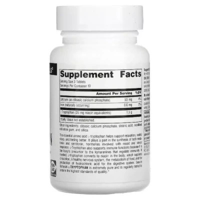 Амінокислота Source Naturals L-Триптофан, 500 мг, 30 таблеток (SN1978) Вінниця - фото 2