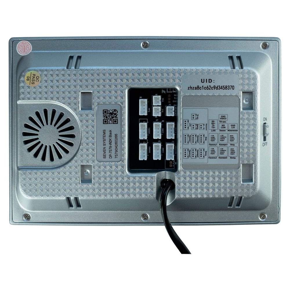 Відеодомофон 7 дюймів з Wi-Fi SEVEN DP-7579-W2K black Київ - фото 6