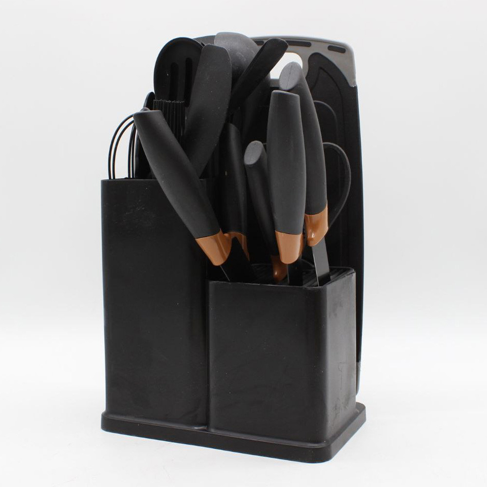 Набор кухонных принадлежностей, 19 предметов Kitchen Set, Черный / Силиконовый набор для кухни/Кухонный набор Киев - изображение 10