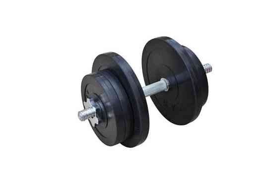 Гантель обгумована набірна Одна на 21 кг Гантелі, гирі, штанги та диски металеві Київ