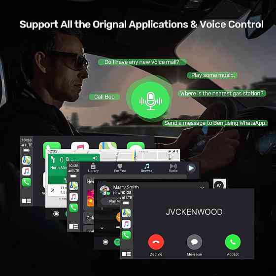 Автомобільний бездротовий адаптер Alxum для CarPlay Android Auto, для авто з дротовим CarPlay, Plug  Київ