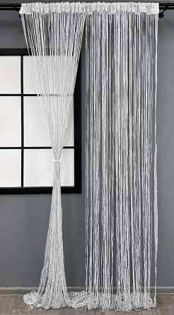 Шторы-нити Rovi Premium с люрексом Белый 300х300см 1 шт (61-114) Киев