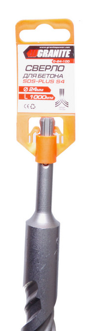 GRANITE Свердло для бетону GRANITE SDS-PLUS S4 24х1000 мм 0-24-100 Киев - изображение 4