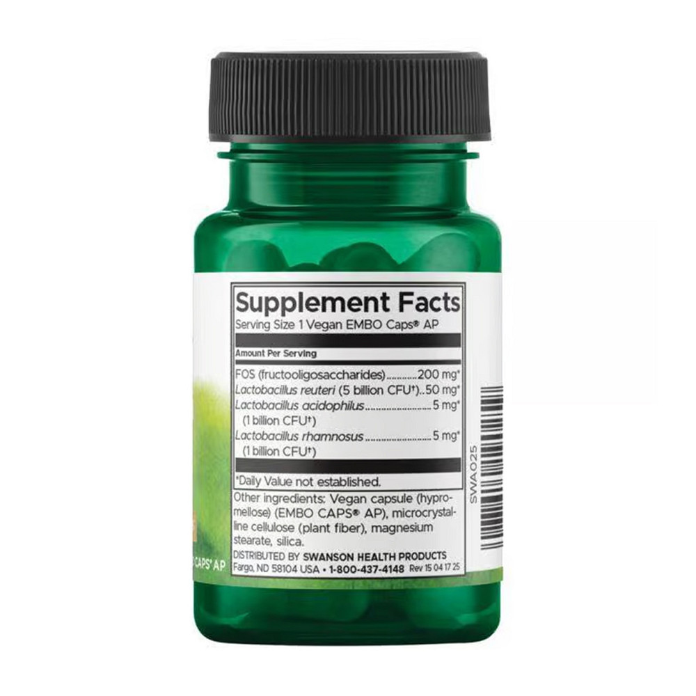 Лактобактерии Реутери пробиотики Swanson L. Reuteri Plus 7 billion Cfu 30 vcaps Киев - изображение 2