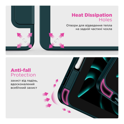 Чехол для планшета Armorstandart Y-Type PEN Xiaomi Pad 7 / 7 Pro Pine Green (ARM85539) Винница - изображение 7