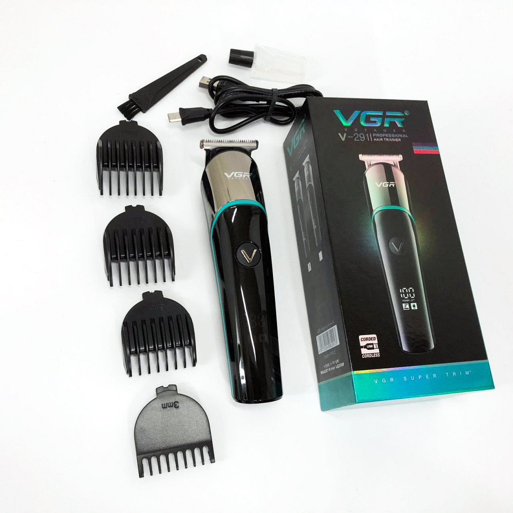 Машина для стрижки в домашних условиях, Аккумуляторная машинка для стрижки волос с насадками DR-24 Львов - изображение 3