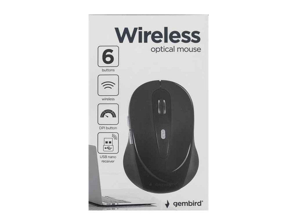 Мишка бездротова компютерна MUSW-6B-01 ТМ Gembird Київ - фото 1