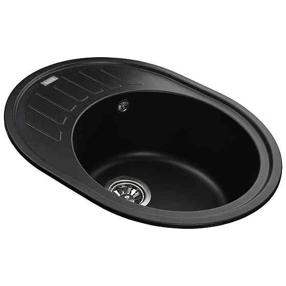 Гранітна мийка Globus Lux ARNO чорний 620х500 мм-А0002 Київ