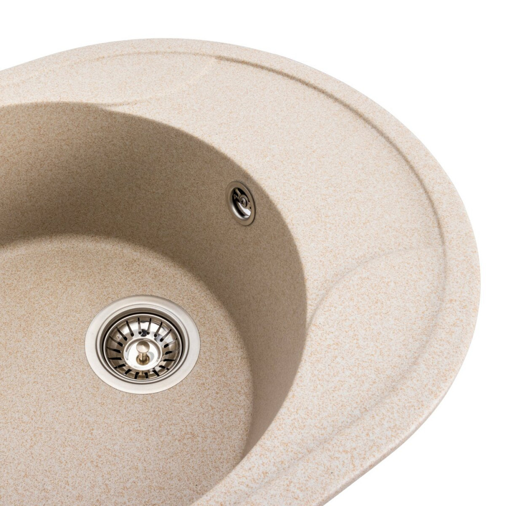 Гранітна мийка для кухні VALESO ONYX 5847 матова Сафарі Коломыя - изображение 3