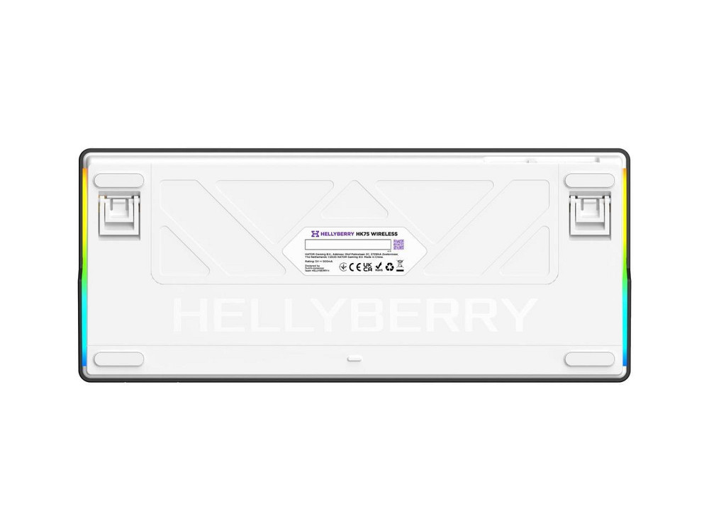 Клавіатура бездротова Hator Hellyberry HK75 Wireless White/Violet ( 10459 ) Харьков - изображение 7
