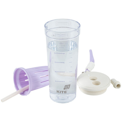 Бутылка для воды Kite 650 мл, біло-ліловий (K25-1219-2) Винница - изображение 7