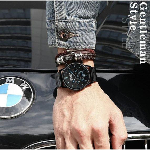 Мужские наручные часы Poedagar Misto (Черные) Киев - изображение 6