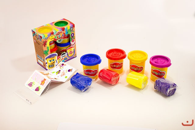 Набір креативної творчості "Тiсто для лiпки "Master Do" 4 банки*50г укр. (12), шт Київ - фото 1