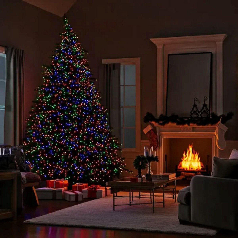 Вулична новорічна гирлянда 100 м, 1000 LED, мультиколор Київ - фото 2