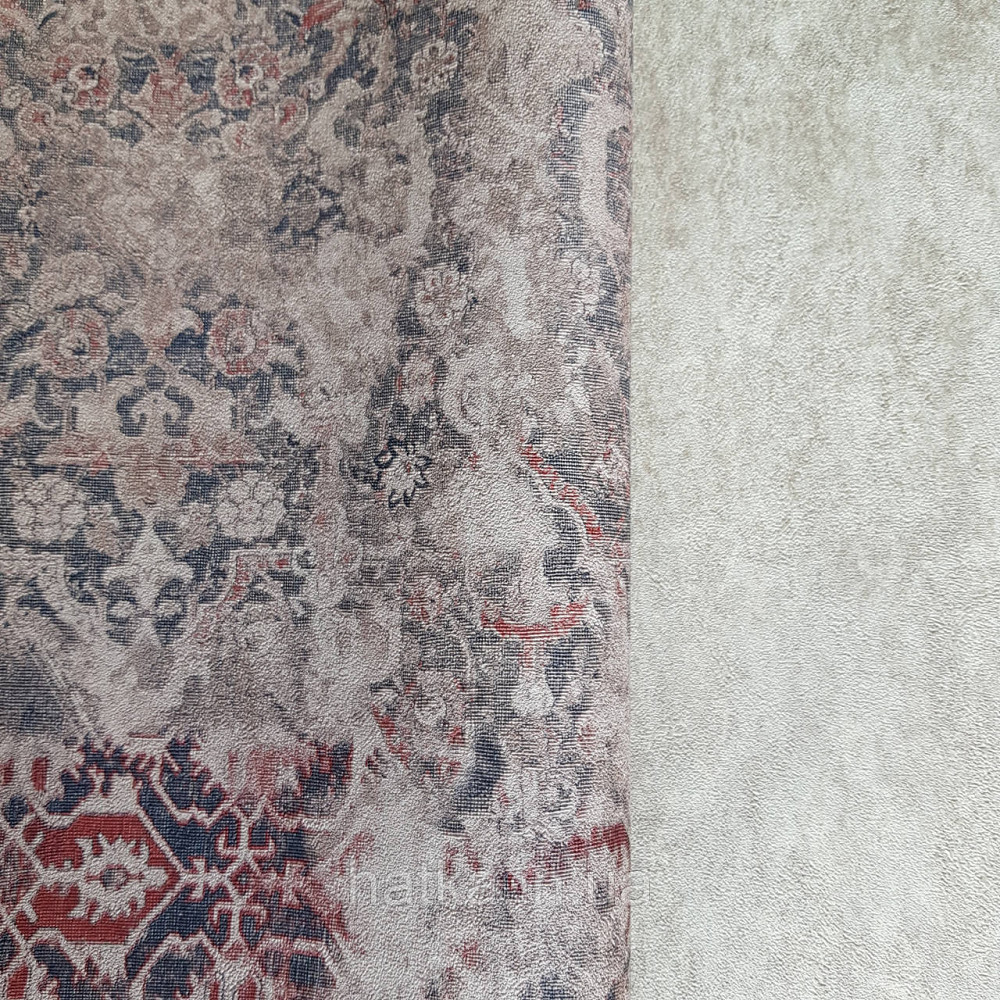 Обои метровые винил на флизелине Decowall Retro абстракция восточный рисунок под ковер розовые Киев - изображение 3