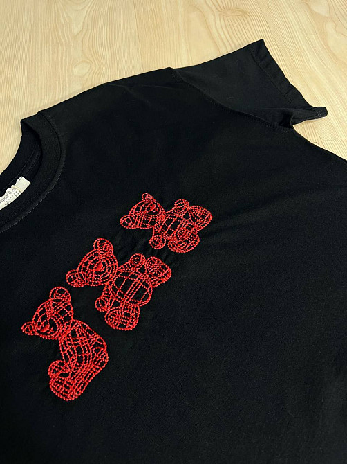 Футболка жіноча Pepper&mint BX24-68 з вишивкою ведмедики чорна, чорний, S Київ - фото 16