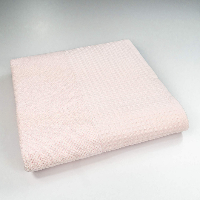 Комплект махровых полотенец Вафельный Бордюр 3шт GM Textile 40х70см, 50х90см, 70х140см 500г/м2 (Свет Сумы - изображение 6