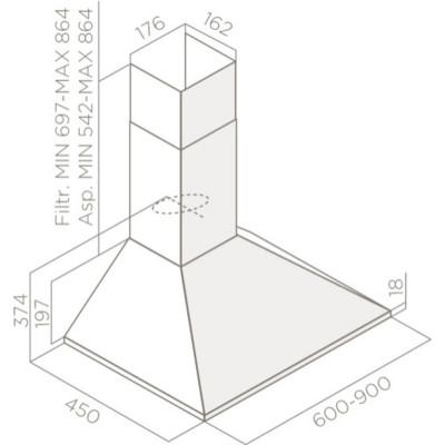 Витяжка кухонна Elica CHIMMY LX WH/A/60 Вінниця - фото 7