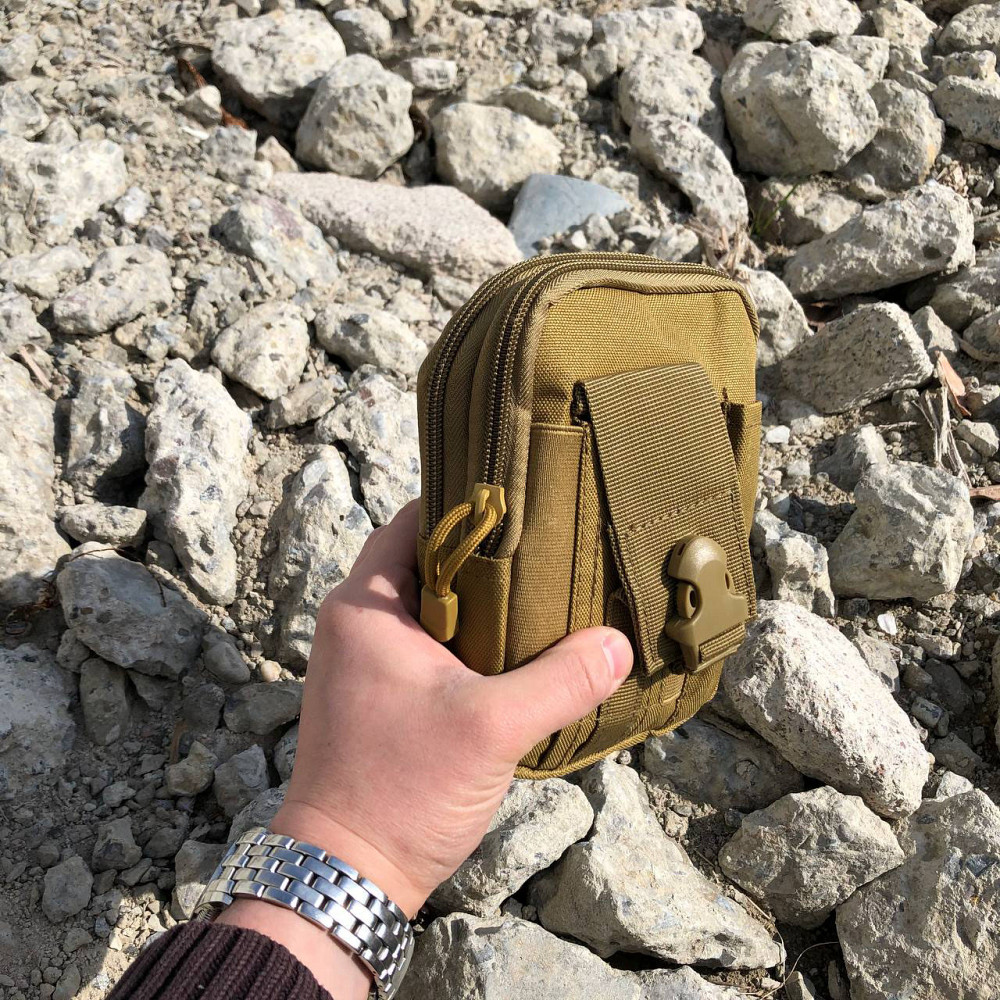 Тактична сумка - сумка для телефону, система MOLLE органайзер тактичний з кордури. Колір: койот SH-59 Львів - фото 17