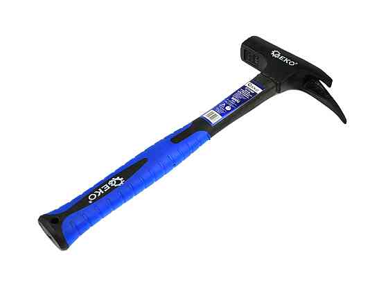 Молоток покрівельника "GeKo"-premium 600 г з ручкою зі скловолокна покритого TPR Киев