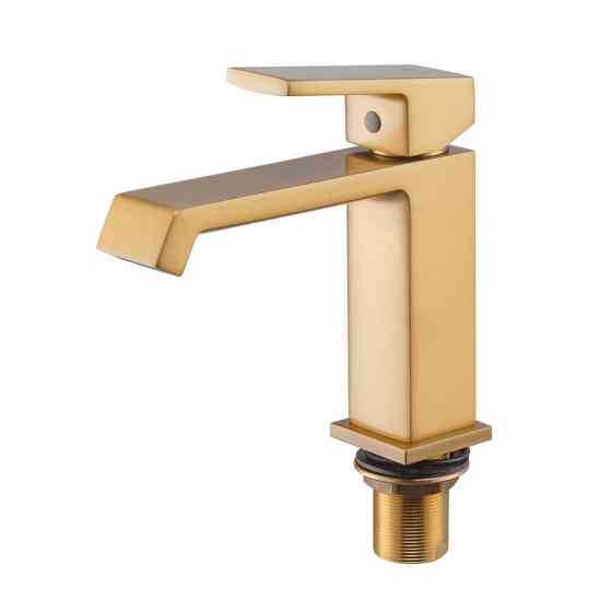 Смеситель для умывальника HAIBA GAUDI 001 в цвете Brushed Gold HB9583 Харьков