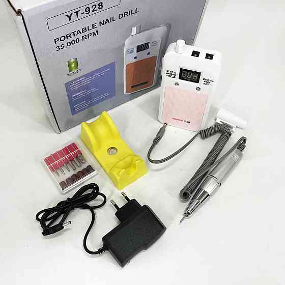 Фрезер аппарат машинка для маникюра Nail Drill YT-928 белый, Машинка для EN-326 маникюра домашняя Киев