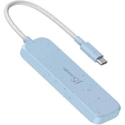 Концентратор J5create USB-C to 2xUSB-A + 2xUSB-C 3.2 10Gbps cyan (JCH342EC-N) Винница - изображение 3