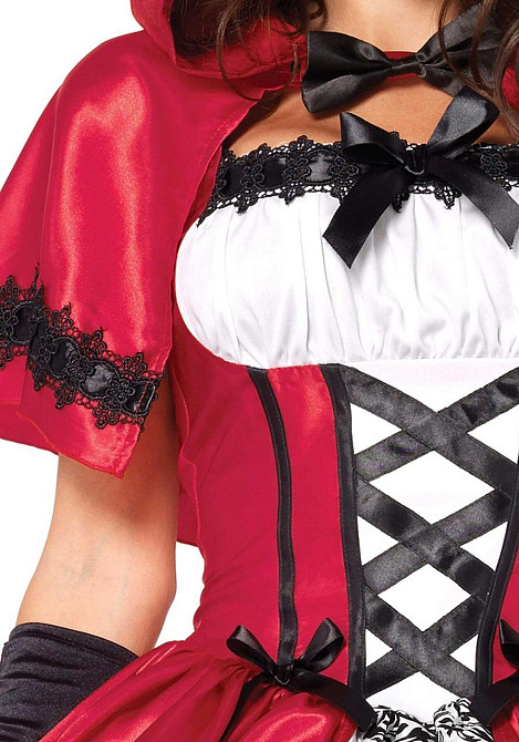 Еротичний костюм Червоної шапочки Leg Avenue Gothic Red Riding Hood XL, сукня, накидка Sex Aura Київ - фото 3