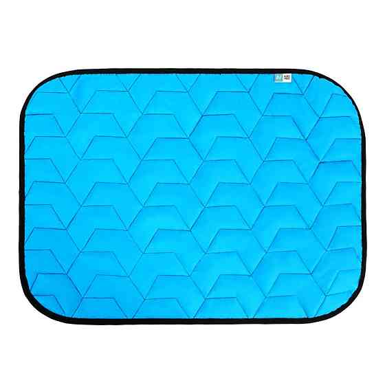 Підстилка AiryVest для собак, блакитно-чорна, розмір L, 100х70 см Київ