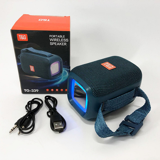 Bluetooth колонка с встроенной светодиодной подсветкой TG339, Bluetooth колонка с USB и AUX входом HL-72 Львов - изображение 6