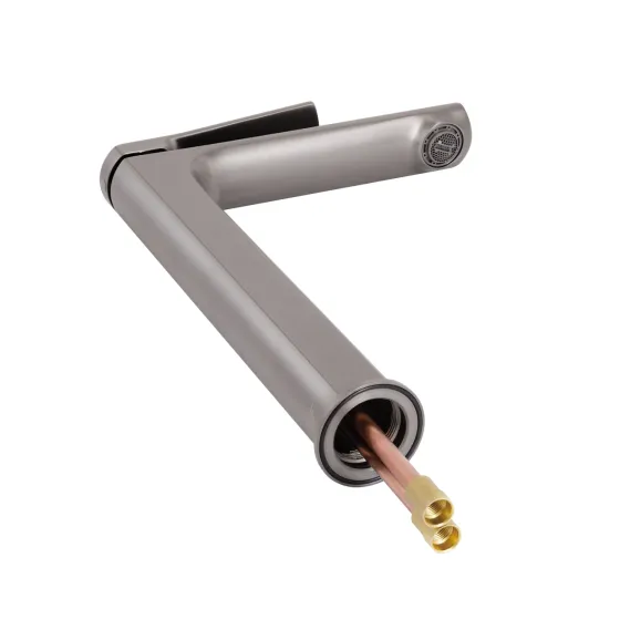 Змішувач для раковини Qtap Slavonice високий QTSLA269GMB45925 Gunmetal Black PVD Київ