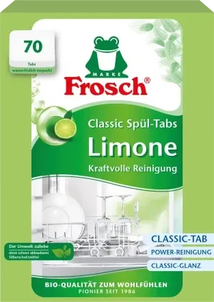 Таблетки для посудомийної машини Frosch Spülmaschinen-Tabs Classic Limone, 50 St Київ