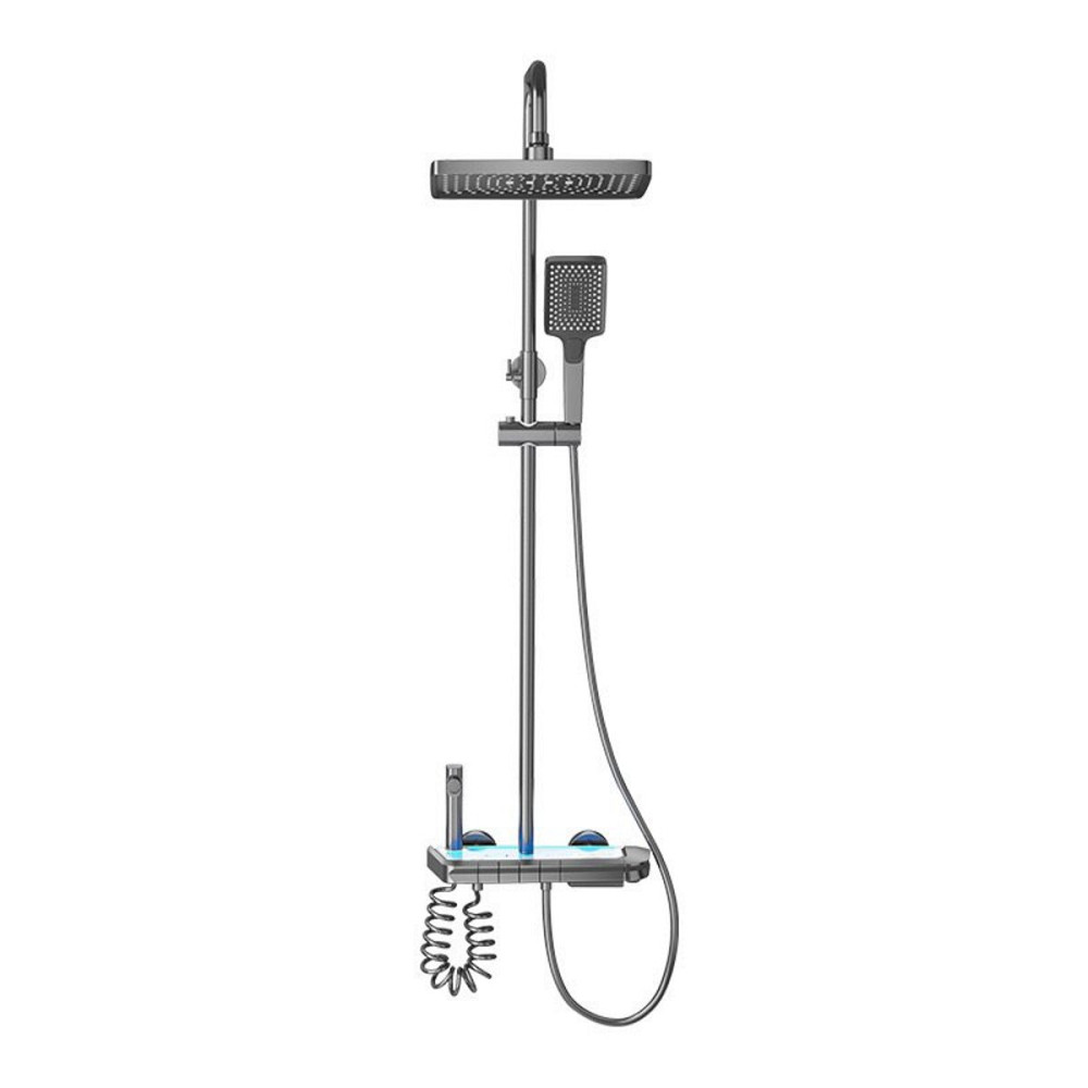 Душова колона VALESO NSK078 PVD чорна з індикатором температури Коломыя - изображение 2