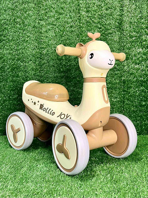 Біговел - толокар JOY музика укр озвучка підсвічування Бежевий (JS-31245) Чернигов - изображение 1