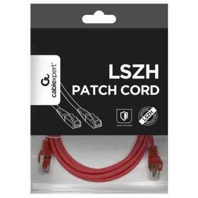 Патч-корд 2м S/FTP Cat 6A CU LSZH red Cablexpert (PP6A-LSZHCU-R-2M) Вінниця