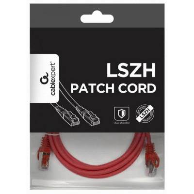 Патч-корд 2м S/FTP Cat 6A CU LSZH red Cablexpert (PP6A-LSZHCU-R-2M) Винница - изображение 4
