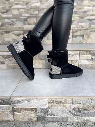 Угги жіночі OUQIDAGENI 8072-1 чорні (зима, замша натуральна) (4209) 36р.38р. 38 Коломыя