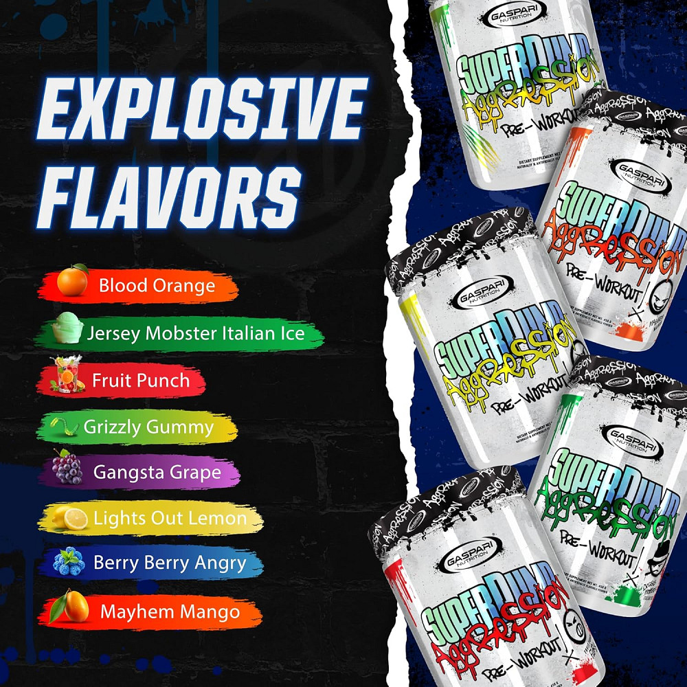 Предтренировочная формула Gaspari Nutrition SuperPump Aggression™ Pre- Workout 360 g (Mayhem Mango) Луцк - изображение 4