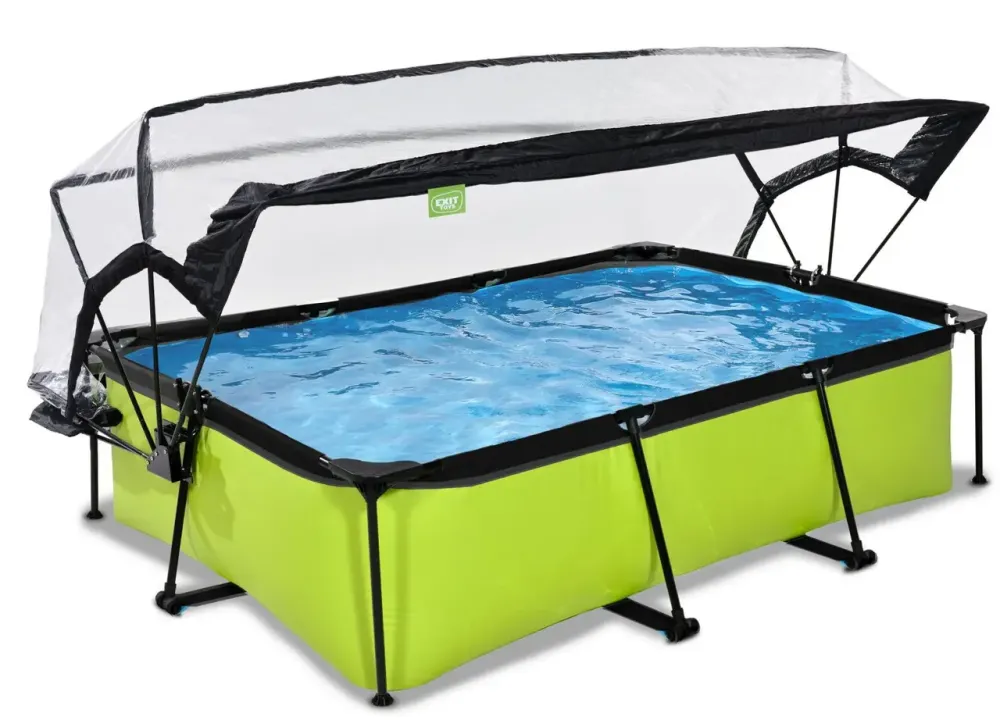 Бассейн EXIT с куполом 220х150х65 см в цвете Lime Київ - фото 1