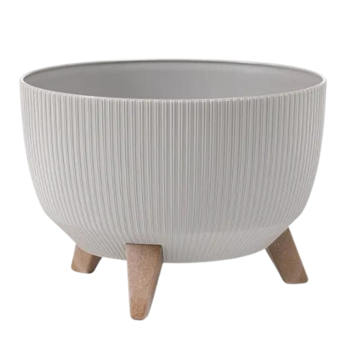 Вазон Nostalgia Bowl на ніжках 24см сірий ELIF Житомир - фото 1